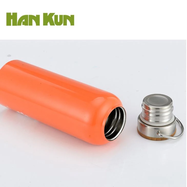 Stainless Steel Bottle With Bamboo Cover
